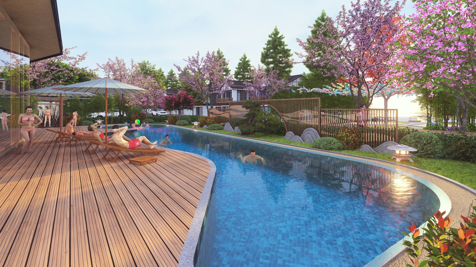 Novaworld Ho Tram - Binh An Morito, Sakura Beach - Landscape Design - 5
